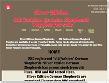 Tablet Screenshot of oldfashiongermanshepherd.com